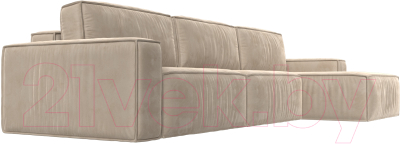 Диван угловой Лига Диванов Прага Классик лонг правый / 121060