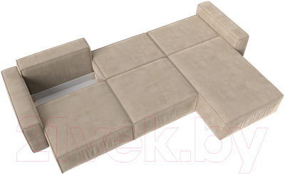 Диван угловой Лига Диванов Прага Классик лонг правый / 121060