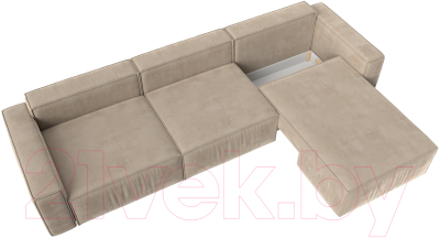 Диван угловой Лига Диванов Прага Классик лонг правый / 121060