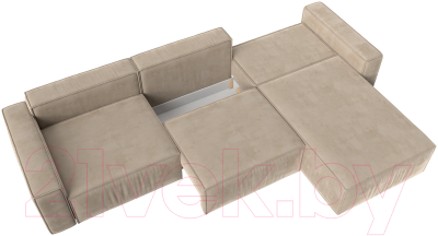Диван угловой Лига Диванов Прага Классик лонг правый / 121060