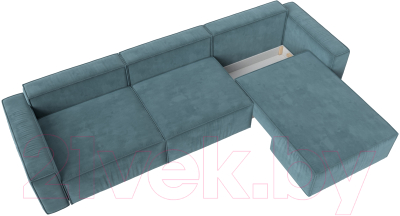 Диван угловой Лига Диванов Прага Классик лонг правый / 121061