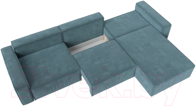 Диван угловой Лига Диванов Прага Классик лонг правый / 121061