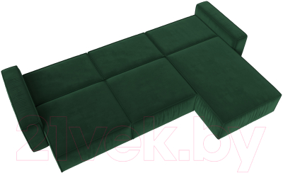 Диван угловой Лига Диванов Прага Классик лонг правый / 121063