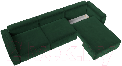 Диван угловой Лига Диванов Прага Классик лонг правый / 121063