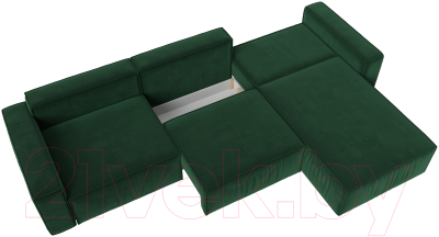 Диван угловой Лига Диванов Прага Классик лонг правый / 121063