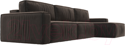 Диван угловой Лига Диванов Прага Классик лонг правый / 121064