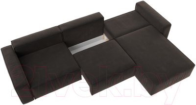 Диван угловой Лига Диванов Прага Классик лонг правый / 121064