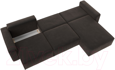 Диван угловой Лига Диванов Прага Классик лонг правый / 121064