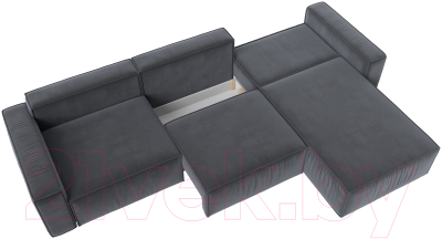 Диван угловой Лига Диванов Прага Классик лонг правый / 121065