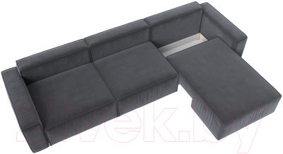 Диван угловой Лига Диванов Прага Классик лонг правый / 121065