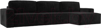 Диван угловой Лига Диванов Прага Классик лонг правый / 121067 - фото