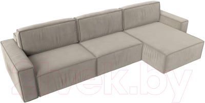 Диван угловой Лига Диванов Прага Классик лонг правый / 121068