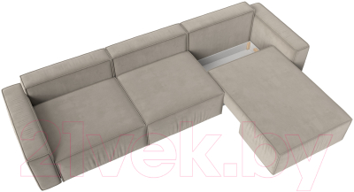 Диван угловой Лига Диванов Прага Классик лонг правый / 121068