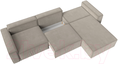 Диван угловой Лига Диванов Прага Классик лонг правый / 121068