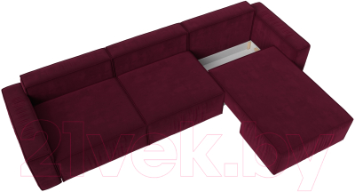 Диван угловой Лига Диванов Прага Классик лонг правый / 121069