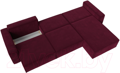 Диван угловой Лига Диванов Прага Классик лонг правый / 121069