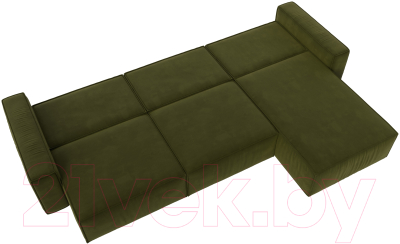 Диван угловой Лига Диванов Прага Классик лонг правый / 121071