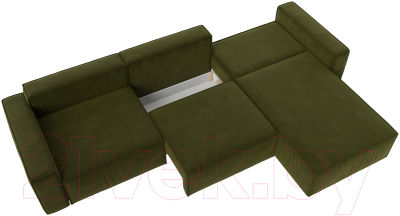 Диван угловой Лига Диванов Прага Классик лонг правый / 121071