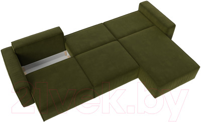 Диван угловой Лига Диванов Прага Классик лонг правый / 121071