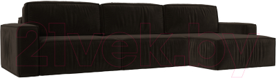 Диван угловой Лига Диванов Прага Классик лонг правый / 121073 - фото