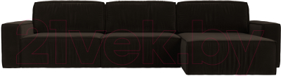 Диван угловой Лига Диванов Прага Классик лонг правый / 121073