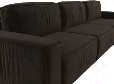 Диван угловой Лига Диванов Прага Классик лонг правый / 121073