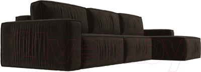 Диван угловой Лига Диванов Прага Классик лонг правый / 121073