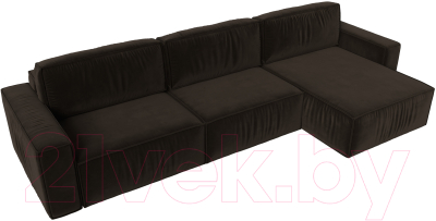 Диван угловой Лига Диванов Прага Классик лонг правый / 121073
