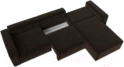 Диван угловой Лига Диванов Прага Классик лонг правый / 121073