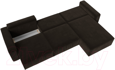 Диван угловой Лига Диванов Прага Классик лонг правый / 121073