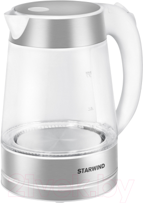Электрочайник StarWind SKG2011 (белый/серебристый)