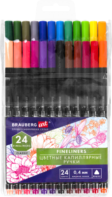 Набор капиллярных ручек Brauberg Art Classic / 144148 - фото