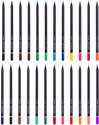 Набор цветных карандашей Brauberg Black Wood / 181949