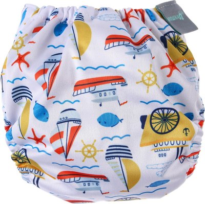Подгузник многоразовый Крошка Я Кораблики / 9050629