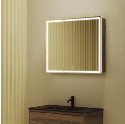 Шкаф с зеркалом для ванной Sancos Mirror MI90ECH