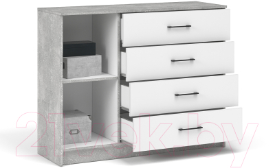 Тумба Империал Чикаго 1 дверь 4 ящика