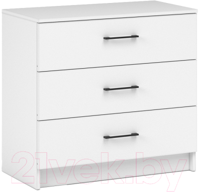 Комод Империал Чикаго Вайт 3 ящика - фото