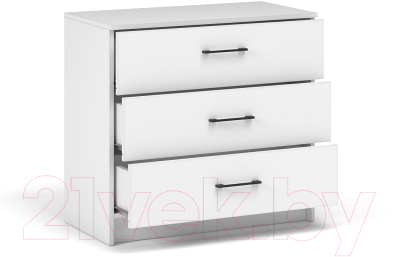 Комод Империал Чикаго Вайт 3 ящика