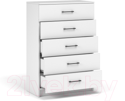 Комод Империал Чикаго Вайт 5 ящиков