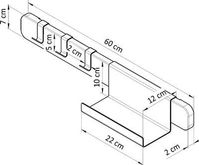 Вешалка для одежды Dipriz Mude Д.65023.1