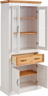 Шкаф с витриной Dipriz Landhouse Д.30004.1