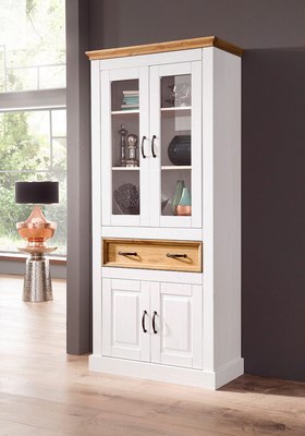 Шкаф с витриной Dipriz Landhouse Д.30004.1