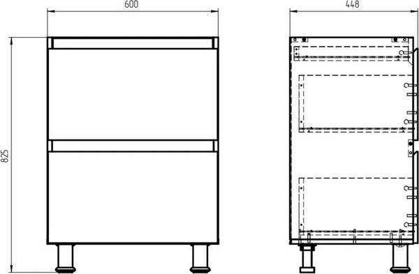 Шкаф-стол кухонный Dipriz Д.70092.1