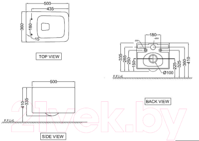 Унитаз подвесной Jaquar KUS-WHM-35953BIUFSM