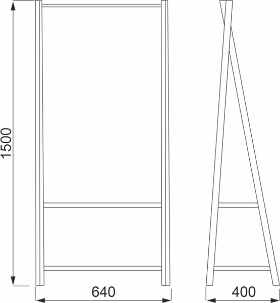 Стойка для одежды AksHome Capella
