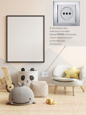 Рамка для выключателей и розеток Ovivo Mina 401-100000-226