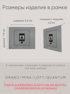 Розетка Ovivo 600-000311-221