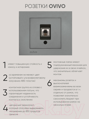 Розетка Ovivo 600-000311-221