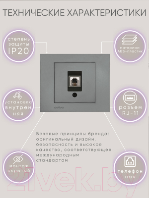 Розетка Ovivo 600-000311-221