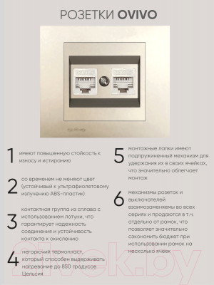 Розетка Ovivo 600-000313-230